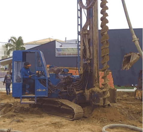 Perfuratriz 2 Irmãos - Estaca apiloada para construção em Sorocaba